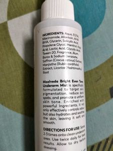 MoolVeda Bright Even-Tone Underarm Mist