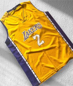 Lakers #2 Lonzo Ball Basketball Jersey