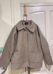 Stylish Taupe Cropped Jacket