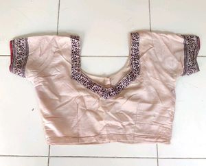 Elegant Light beige Embroidered Blouse