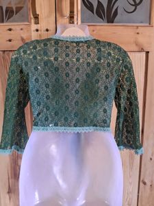 Green Lace Bolero Cardigan