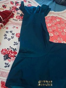 Beautiful Teal Embellished Kurta