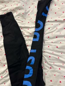 workout tights  Leggings Blue Colour Just Do It