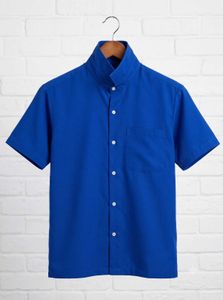 🎽Men's Blue Short Sleeve Casual Shirt