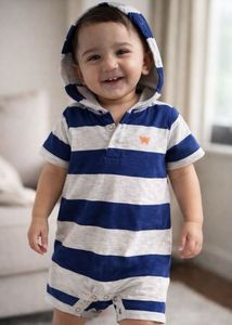 Carter’s Striped Hooded Romper