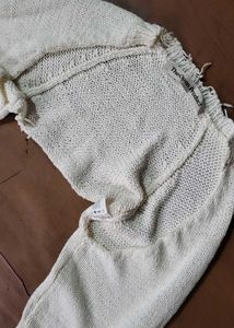 Crochet Off-white Bolero