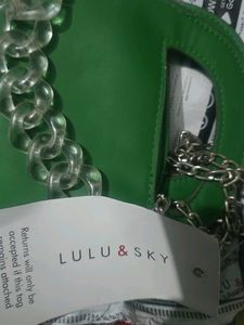 Green Chained Sling Bag