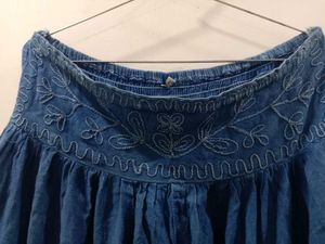 Bohemian Denim Palazzos