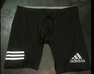 Adidas Black Shorts with Stripes
