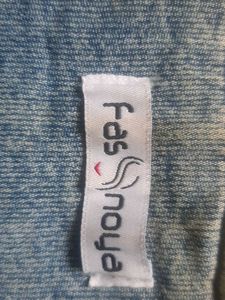 Stylish Hand-painted and embroidered Denim Jeans