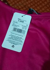 Hot Pink Asymmetric Top