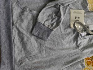 Crop Grey Hoodie