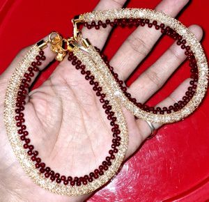 Trending Zirconia Gold Anklet
