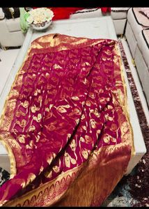 Exquisite Maroon &amp; Gold garara Set
