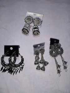 Combo 3 Stylish Hoop Earrings