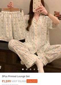 Cute Striped Pajama Set