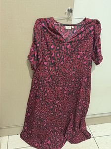 Stylish Leopard Print Midi Dress
