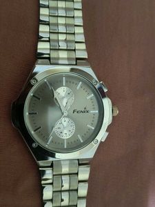 Men's Silver Band Watch