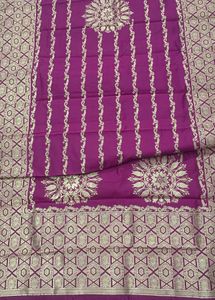 Elegant Purple Banarasi Saree