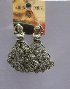 Oxidized Earring