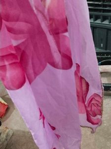 Beautiful Pink Floral Ethnic Gown