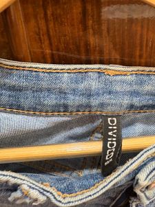 H&amp;M Distressed Blue Denim Jeans