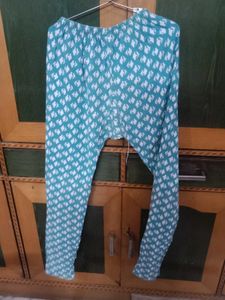 Beautiful Teal Floral Kurta / suit/ dress