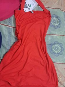 Chic One-Shoulder Red Ruched Mini Dress