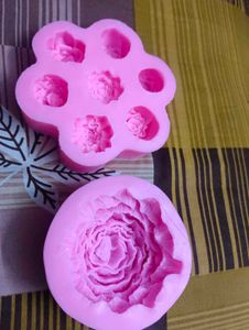 Pink Flower Silicone Molds Set