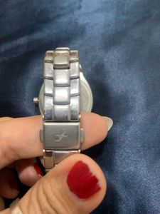 Fastrack Unisex Working Silver Watch