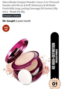 hilary rhoda Compact Powder with Mirror &amp; Puff