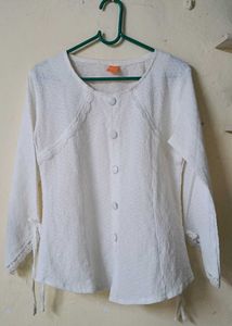 Elegant White Textured top