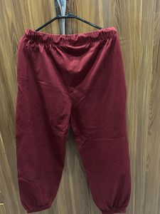 Maroon Casual Pants