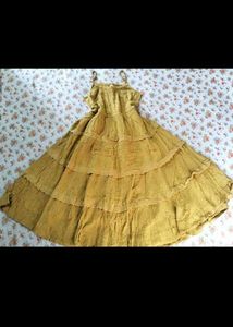 Mustard Bohemian Maxi Dress