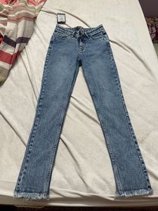 Zudio Faded Blue Skinny Fit Jeans