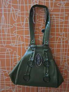 Stylish Olive Green Handbag