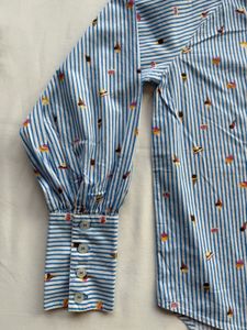 Shirt with Stripe &amp; Icecream Print