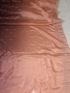 Pure Silk Brown Sleeveless  Saree Blouse