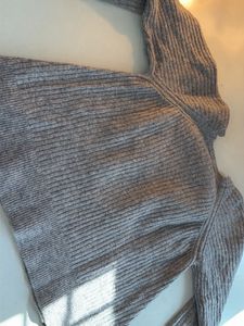 Cozy Grey Knit Sweater
