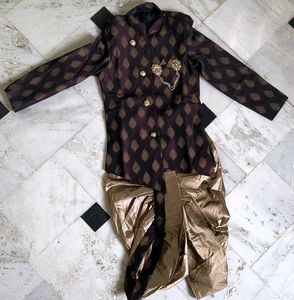 Boy's Sherwani Dhoti Set