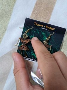 Handcrafted Copper &amp; Brass Earrings