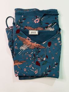 Bohemian Teal Crane Print Camisole Top