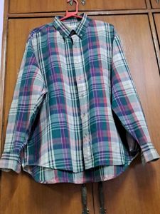 Vintage Plaid Button Down Shirt