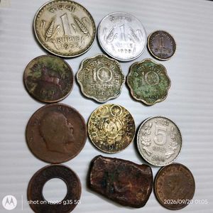 12 vintage circulated coins