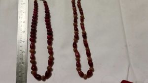 Unique uncut ruby Beaded Necklace