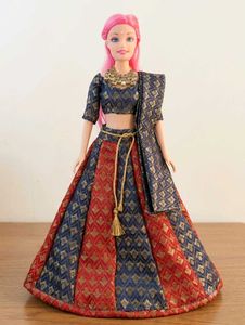 Lehenga Choli Set for Dolls