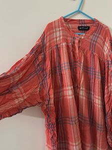 Plaid Tunic Top