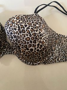 Leopard Print Padded Bra