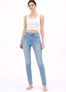 High-Waisted Skinny Jeans