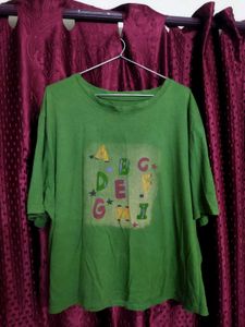 Green ABC Graphic T-Shirt